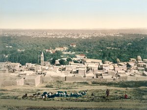 Vista general de Damasco, c.1880-1900 de Swiss Photographer